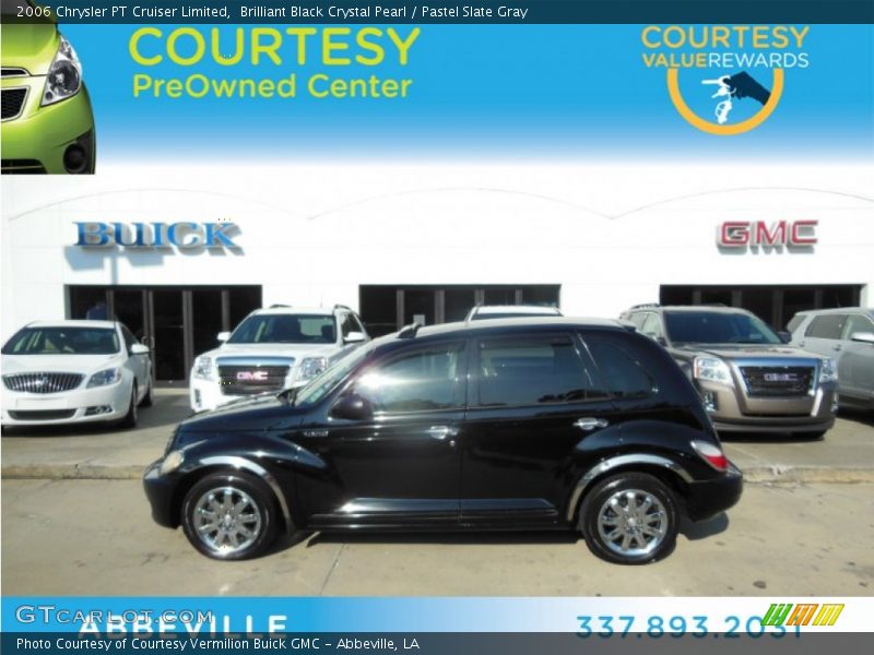 Brilliant Black Crystal Pearl / Pastel Slate Gray 2006 Chrysler PT Cruiser Limited