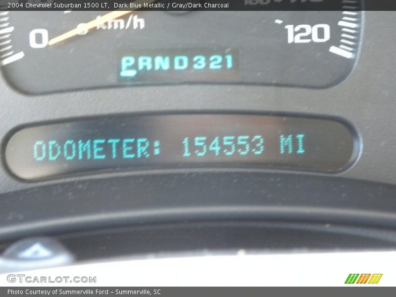 Dark Blue Metallic / Gray/Dark Charcoal 2004 Chevrolet Suburban 1500 LT
