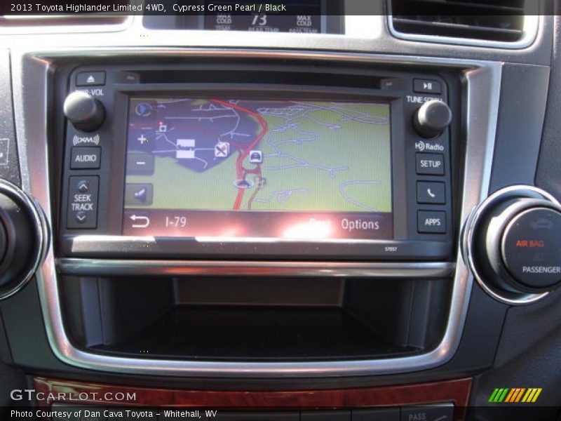 Cypress Green Pearl / Black 2013 Toyota Highlander Limited 4WD