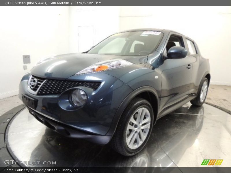 Gun Metallic / Black/Silver Trim 2012 Nissan Juke S AWD