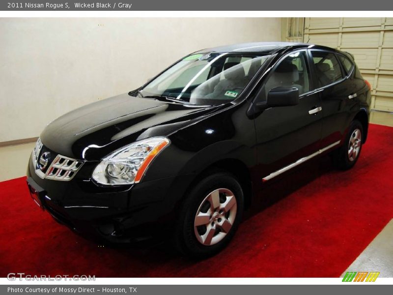 Wicked Black / Gray 2011 Nissan Rogue S