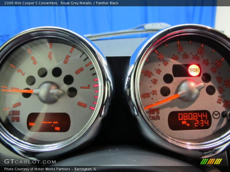Royal Grey Metallic / Panther Black 2006 Mini Cooper S Convertible