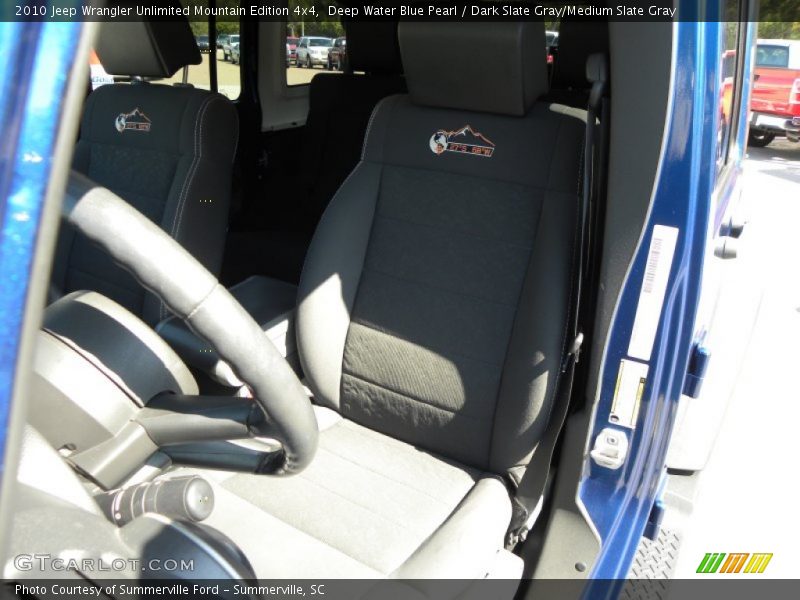Deep Water Blue Pearl / Dark Slate Gray/Medium Slate Gray 2010 Jeep Wrangler Unlimited Mountain Edition 4x4