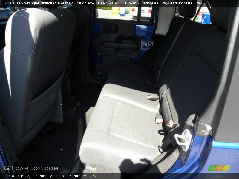 Deep Water Blue Pearl / Dark Slate Gray/Medium Slate Gray 2010 Jeep Wrangler Unlimited Mountain Edition 4x4