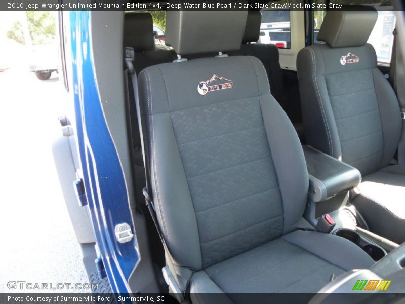 Deep Water Blue Pearl / Dark Slate Gray/Medium Slate Gray 2010 Jeep Wrangler Unlimited Mountain Edition 4x4