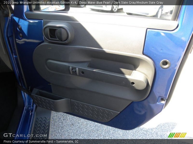 Deep Water Blue Pearl / Dark Slate Gray/Medium Slate Gray 2010 Jeep Wrangler Unlimited Mountain Edition 4x4