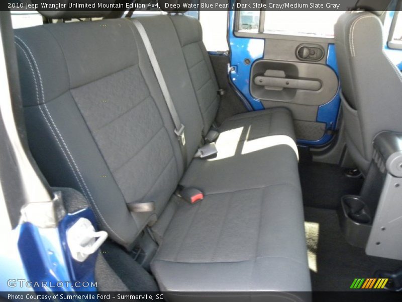 Deep Water Blue Pearl / Dark Slate Gray/Medium Slate Gray 2010 Jeep Wrangler Unlimited Mountain Edition 4x4