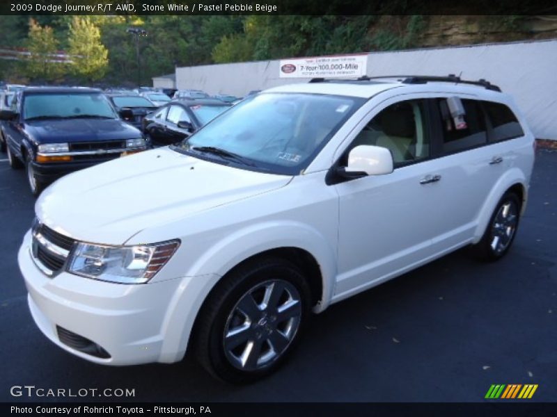 Stone White / Pastel Pebble Beige 2009 Dodge Journey R/T AWD