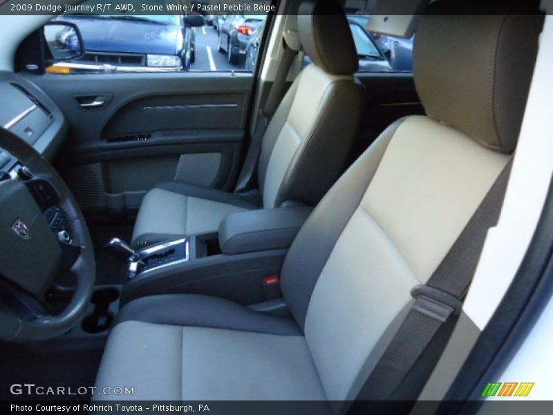 Stone White / Pastel Pebble Beige 2009 Dodge Journey R/T AWD