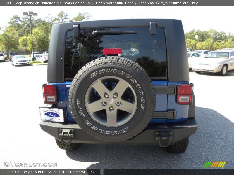 Deep Water Blue Pearl / Dark Slate Gray/Medium Slate Gray 2010 Jeep Wrangler Unlimited Mountain Edition 4x4