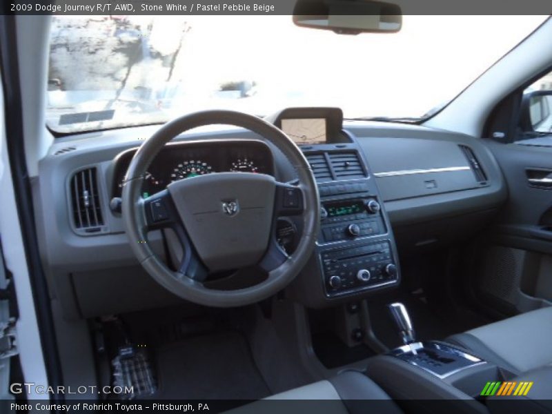 Stone White / Pastel Pebble Beige 2009 Dodge Journey R/T AWD