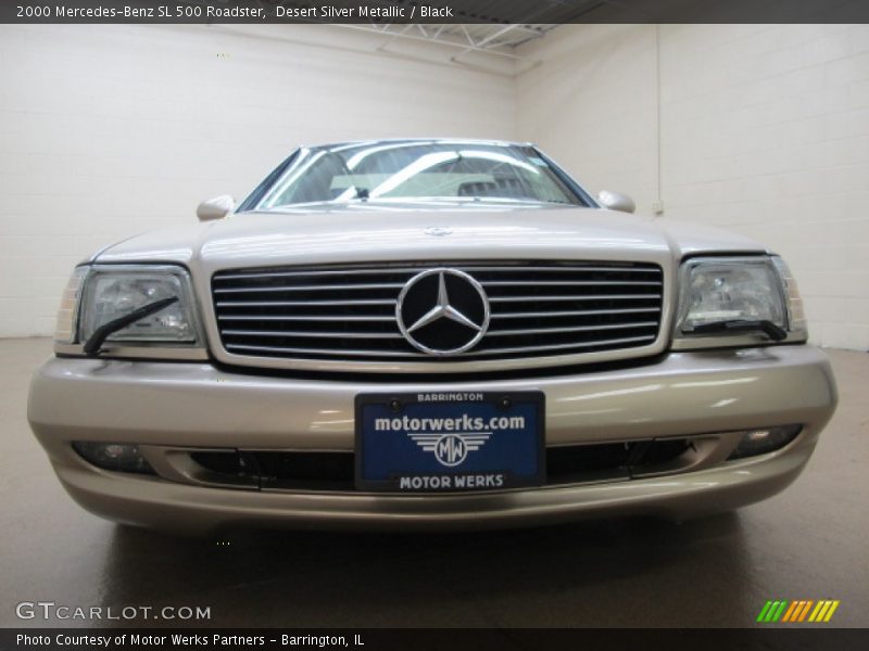 Desert Silver Metallic / Black 2000 Mercedes-Benz SL 500 Roadster