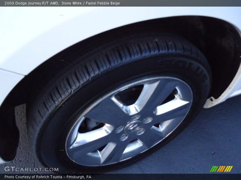 Stone White / Pastel Pebble Beige 2009 Dodge Journey R/T AWD