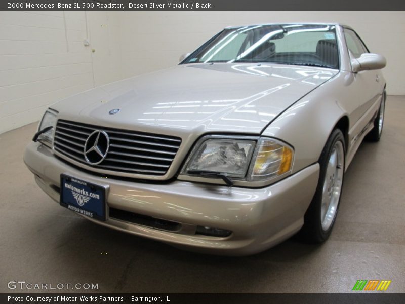 Desert Silver Metallic / Black 2000 Mercedes-Benz SL 500 Roadster