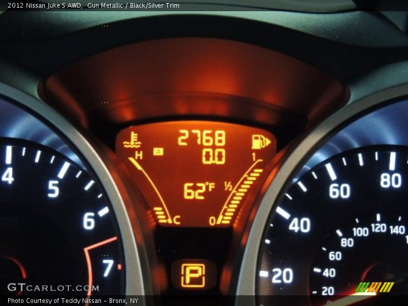 Gun Metallic / Black/Silver Trim 2012 Nissan Juke S AWD