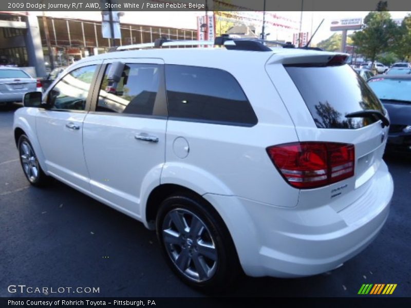 Stone White / Pastel Pebble Beige 2009 Dodge Journey R/T AWD