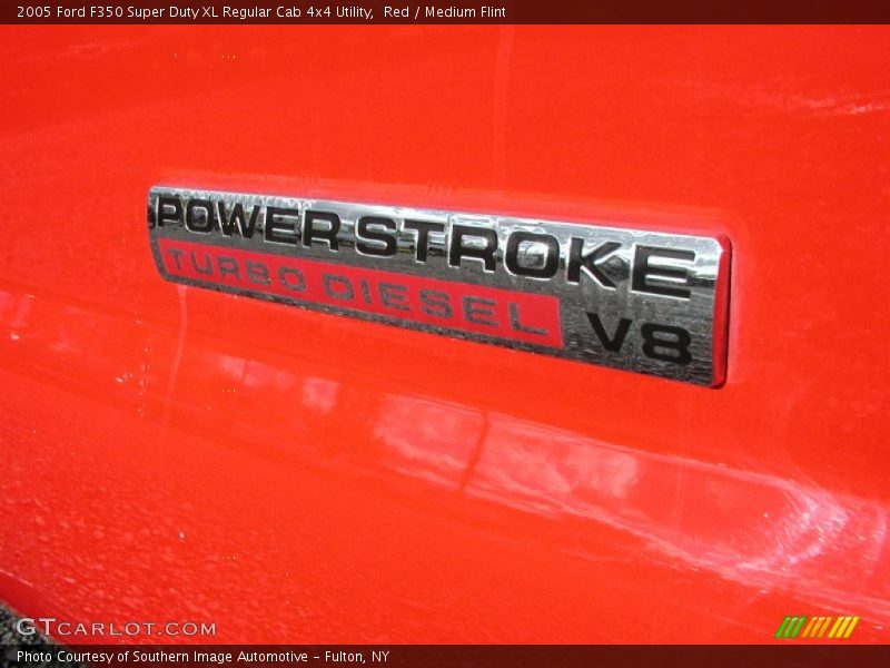 Red / Medium Flint 2005 Ford F350 Super Duty XL Regular Cab 4x4 Utility