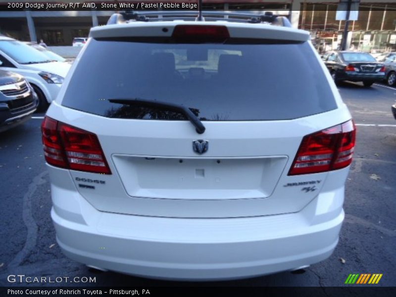 Stone White / Pastel Pebble Beige 2009 Dodge Journey R/T AWD