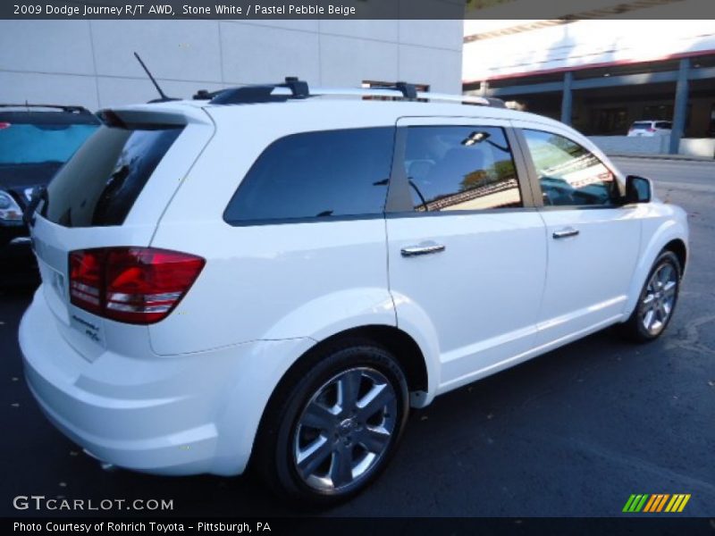 Stone White / Pastel Pebble Beige 2009 Dodge Journey R/T AWD