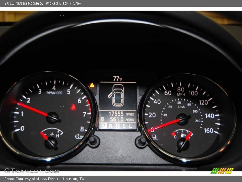 Wicked Black / Gray 2011 Nissan Rogue S