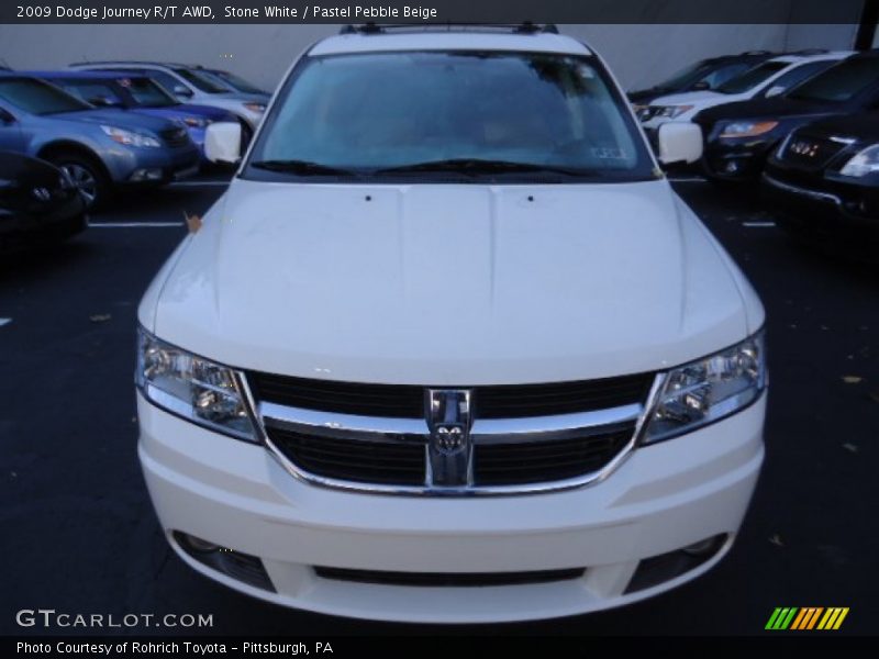 Stone White / Pastel Pebble Beige 2009 Dodge Journey R/T AWD