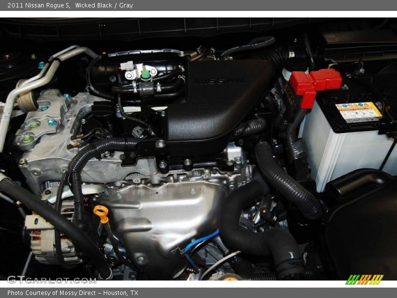 Wicked Black / Gray 2011 Nissan Rogue S
