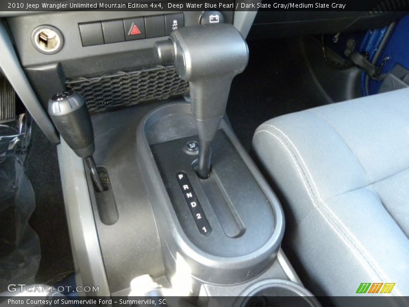 Deep Water Blue Pearl / Dark Slate Gray/Medium Slate Gray 2010 Jeep Wrangler Unlimited Mountain Edition 4x4