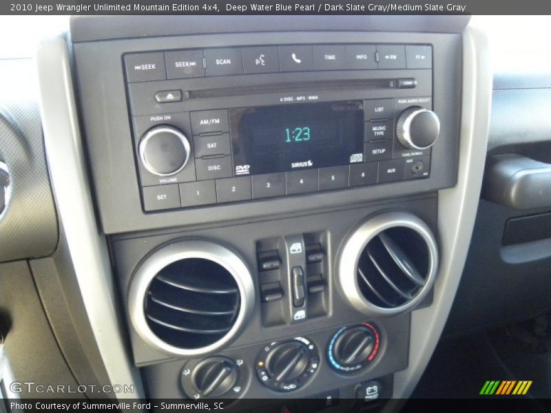 Deep Water Blue Pearl / Dark Slate Gray/Medium Slate Gray 2010 Jeep Wrangler Unlimited Mountain Edition 4x4