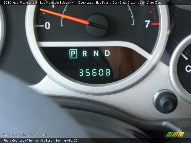 Deep Water Blue Pearl / Dark Slate Gray/Medium Slate Gray 2010 Jeep Wrangler Unlimited Mountain Edition 4x4