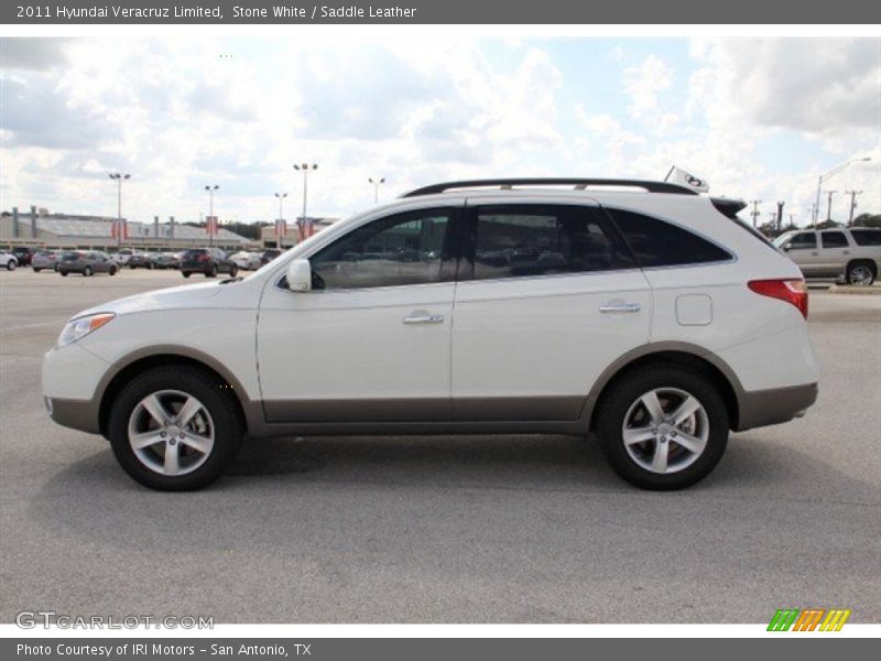 Stone White / Saddle Leather 2011 Hyundai Veracruz Limited