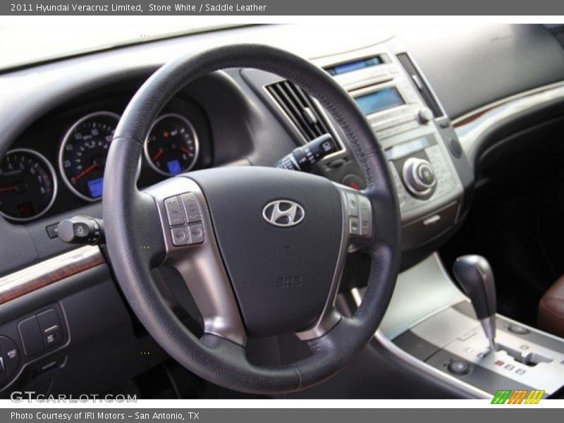 Stone White / Saddle Leather 2011 Hyundai Veracruz Limited