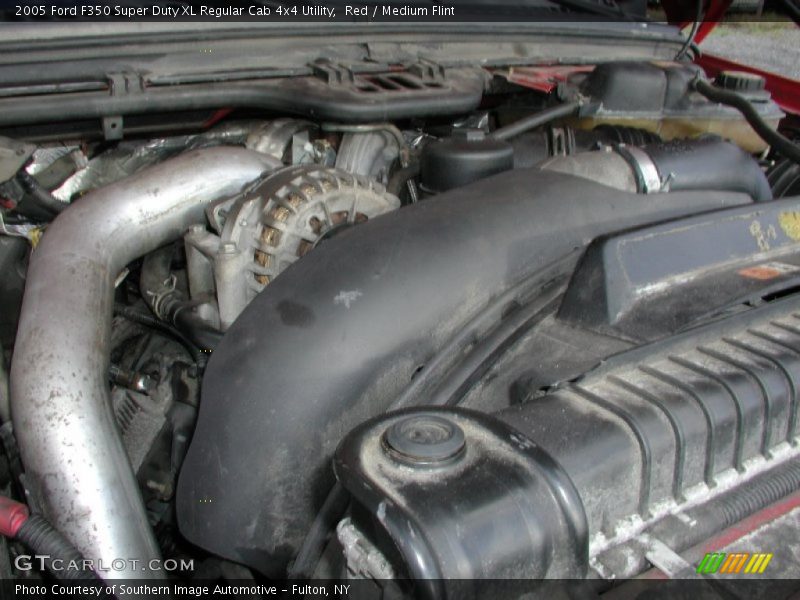Red / Medium Flint 2005 Ford F350 Super Duty XL Regular Cab 4x4 Utility
