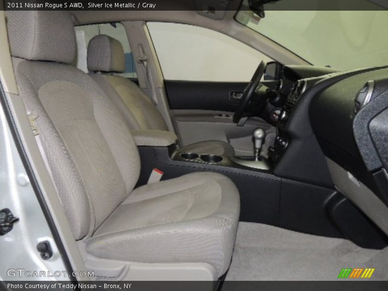 Silver Ice Metallic / Gray 2011 Nissan Rogue S AWD