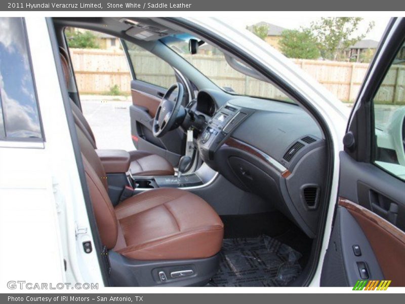 Stone White / Saddle Leather 2011 Hyundai Veracruz Limited