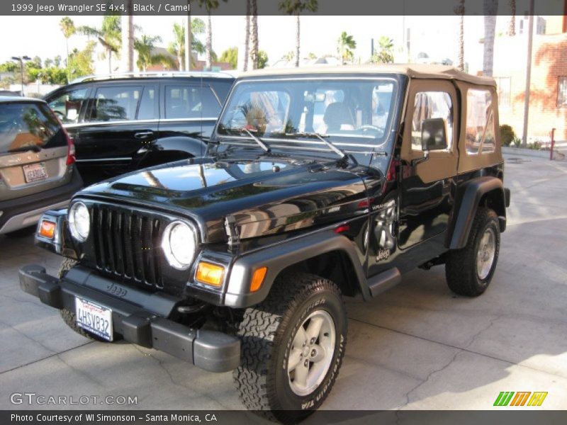 Black / Camel 1999 Jeep Wrangler SE 4x4