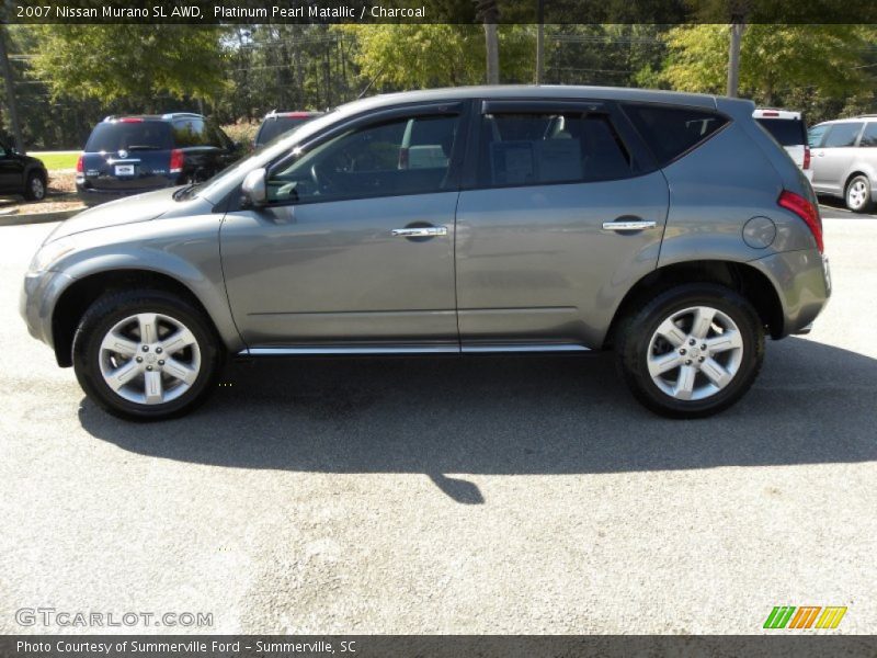 Platinum Pearl Matallic / Charcoal 2007 Nissan Murano SL AWD
