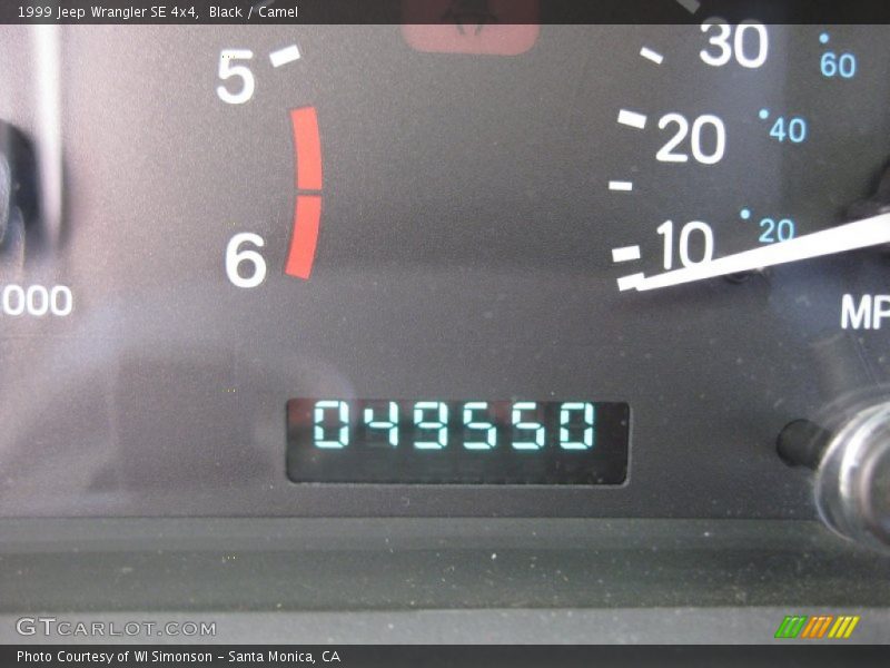 Black / Camel 1999 Jeep Wrangler SE 4x4