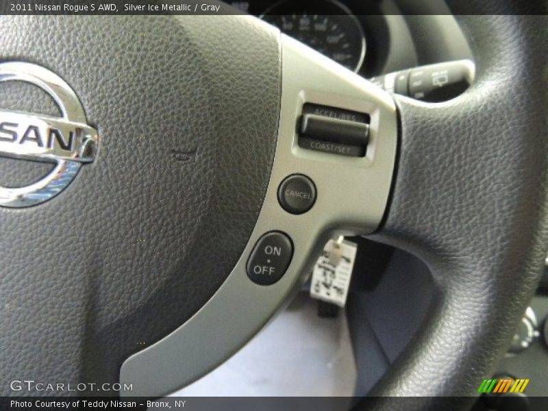 Silver Ice Metallic / Gray 2011 Nissan Rogue S AWD