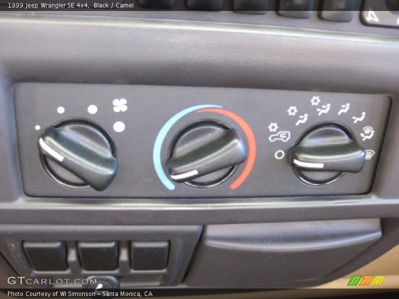 Black / Camel 1999 Jeep Wrangler SE 4x4
