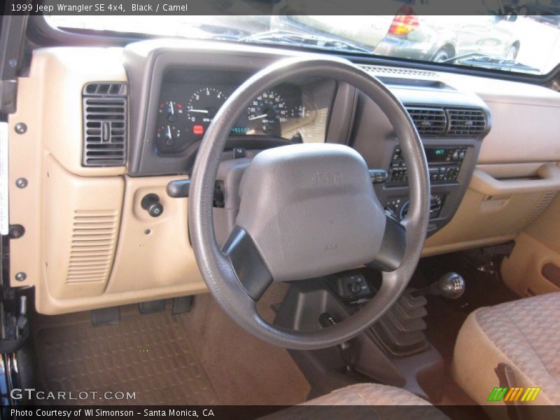 Black / Camel 1999 Jeep Wrangler SE 4x4