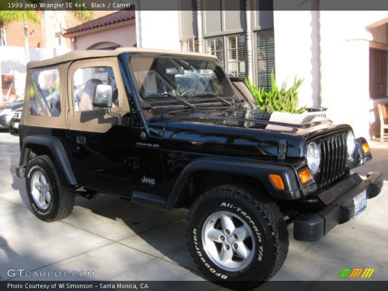 Black / Camel 1999 Jeep Wrangler SE 4x4