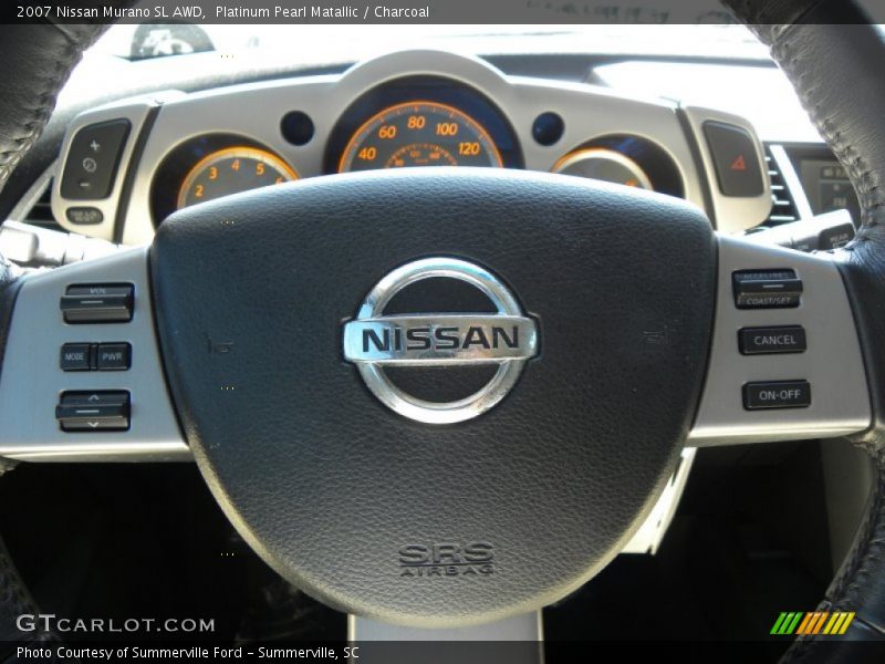 Platinum Pearl Matallic / Charcoal 2007 Nissan Murano SL AWD