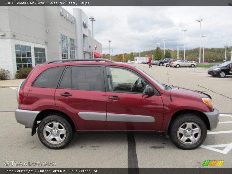 Salsa Red Pearl / Taupe 2004 Toyota RAV4 4WD