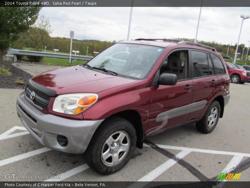 Salsa Red Pearl / Taupe 2004 Toyota RAV4 4WD