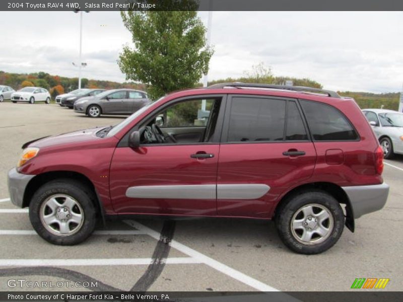 Salsa Red Pearl / Taupe 2004 Toyota RAV4 4WD