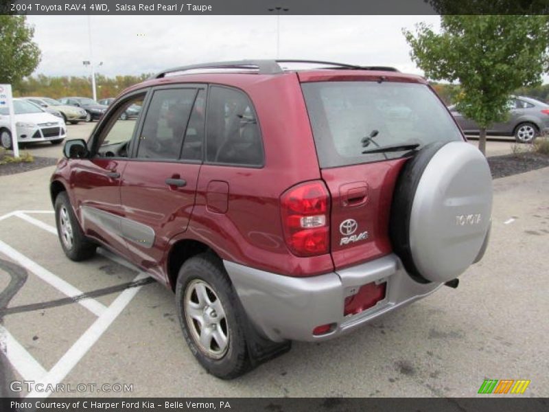 Salsa Red Pearl / Taupe 2004 Toyota RAV4 4WD