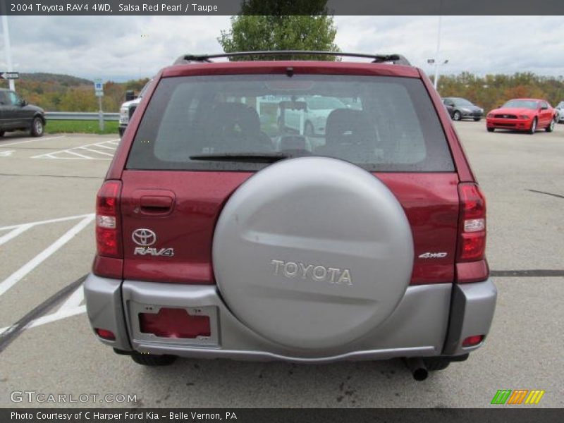 Salsa Red Pearl / Taupe 2004 Toyota RAV4 4WD