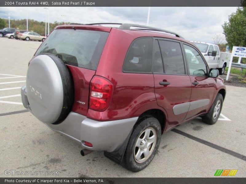 Salsa Red Pearl / Taupe 2004 Toyota RAV4 4WD