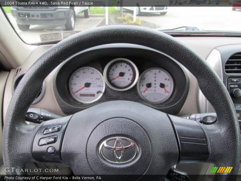Salsa Red Pearl / Taupe 2004 Toyota RAV4 4WD