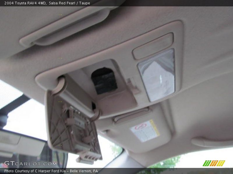 Salsa Red Pearl / Taupe 2004 Toyota RAV4 4WD